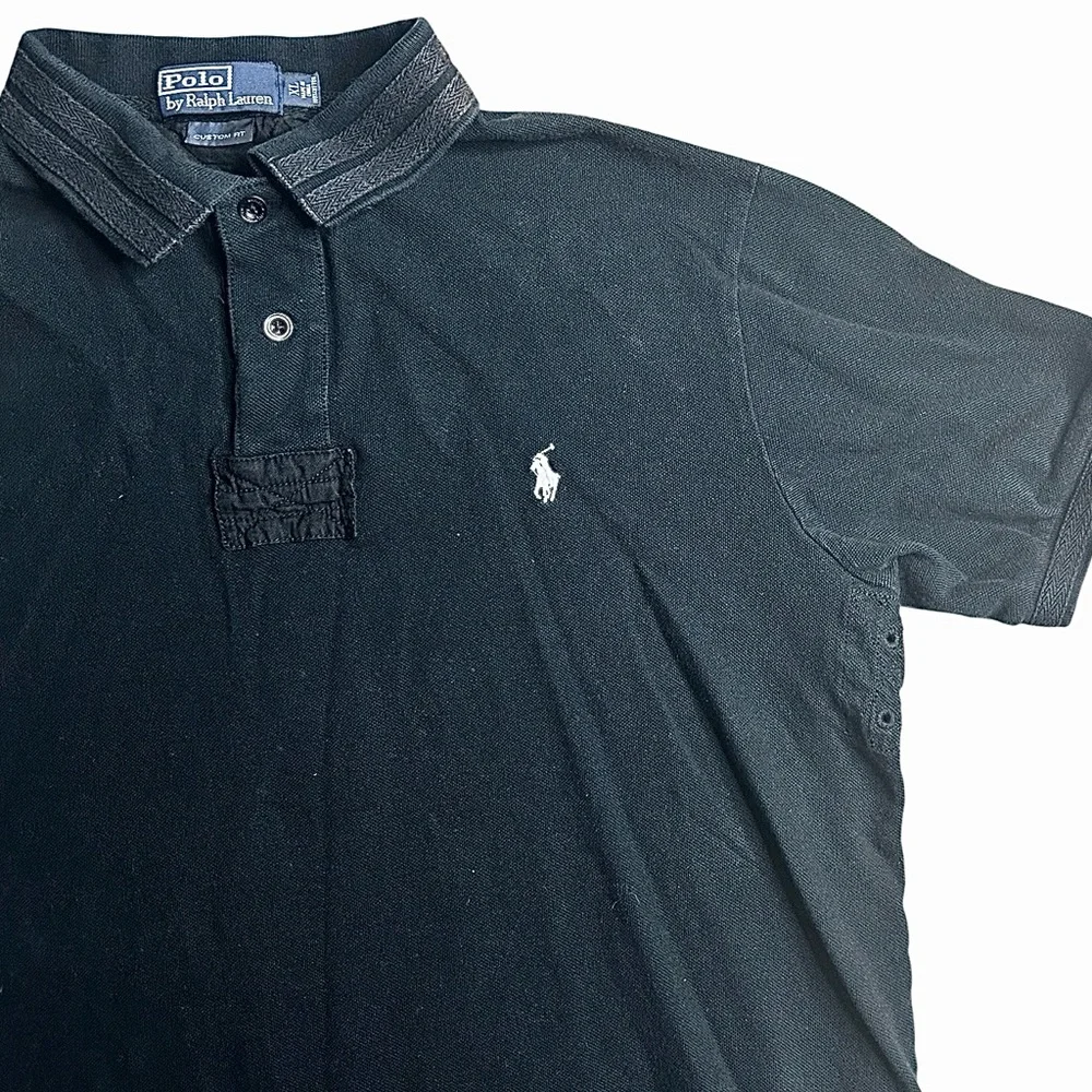 Polo Ralph Lauren Men’s Polo Shirt XL Custom Fit‎ Black Short Sleeve